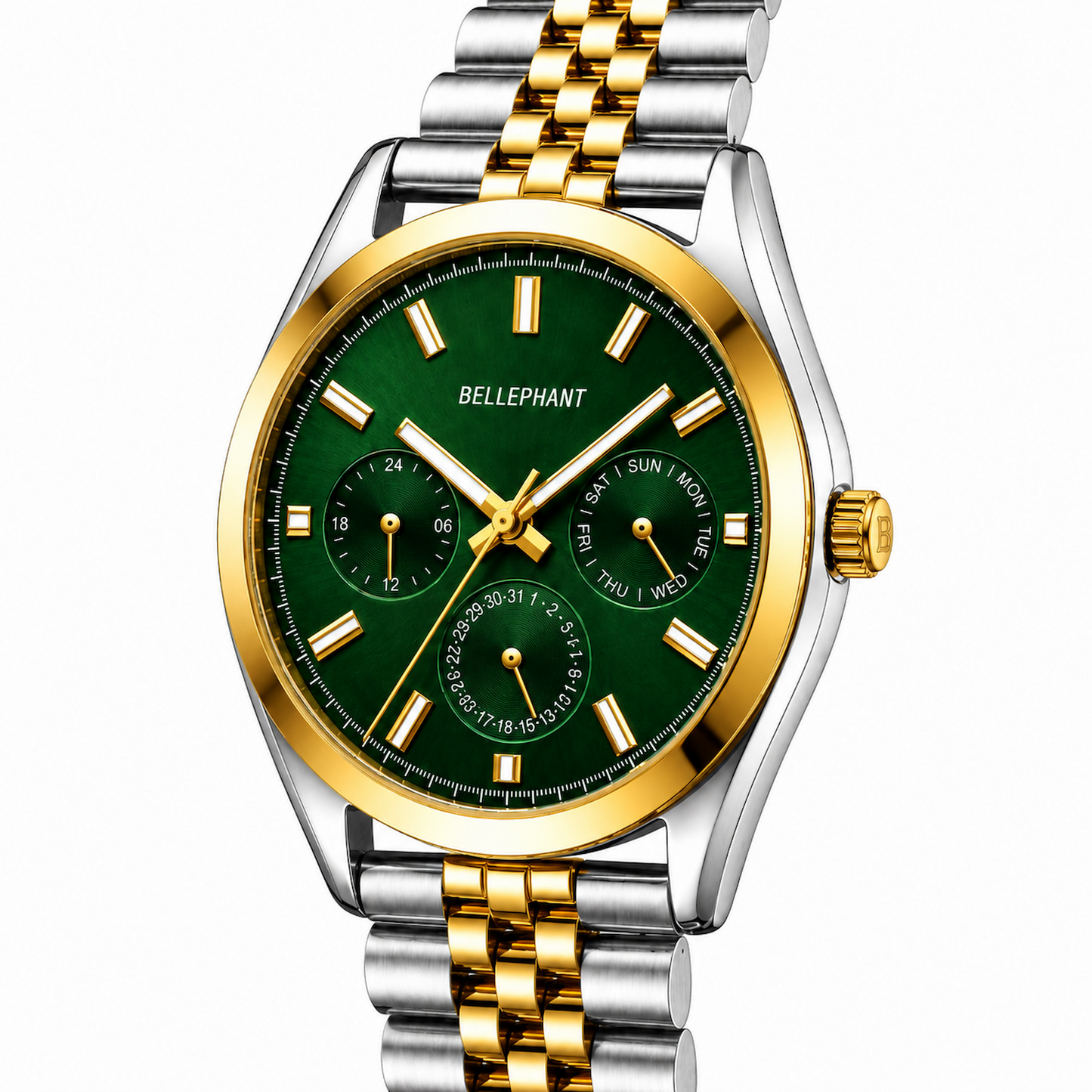 Trunk Line – Silver & Gold Two-Tone Chronograph