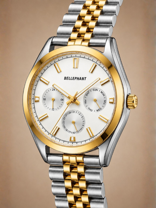 Trunk Line – Silver & Gold Two-Tone Chronograph