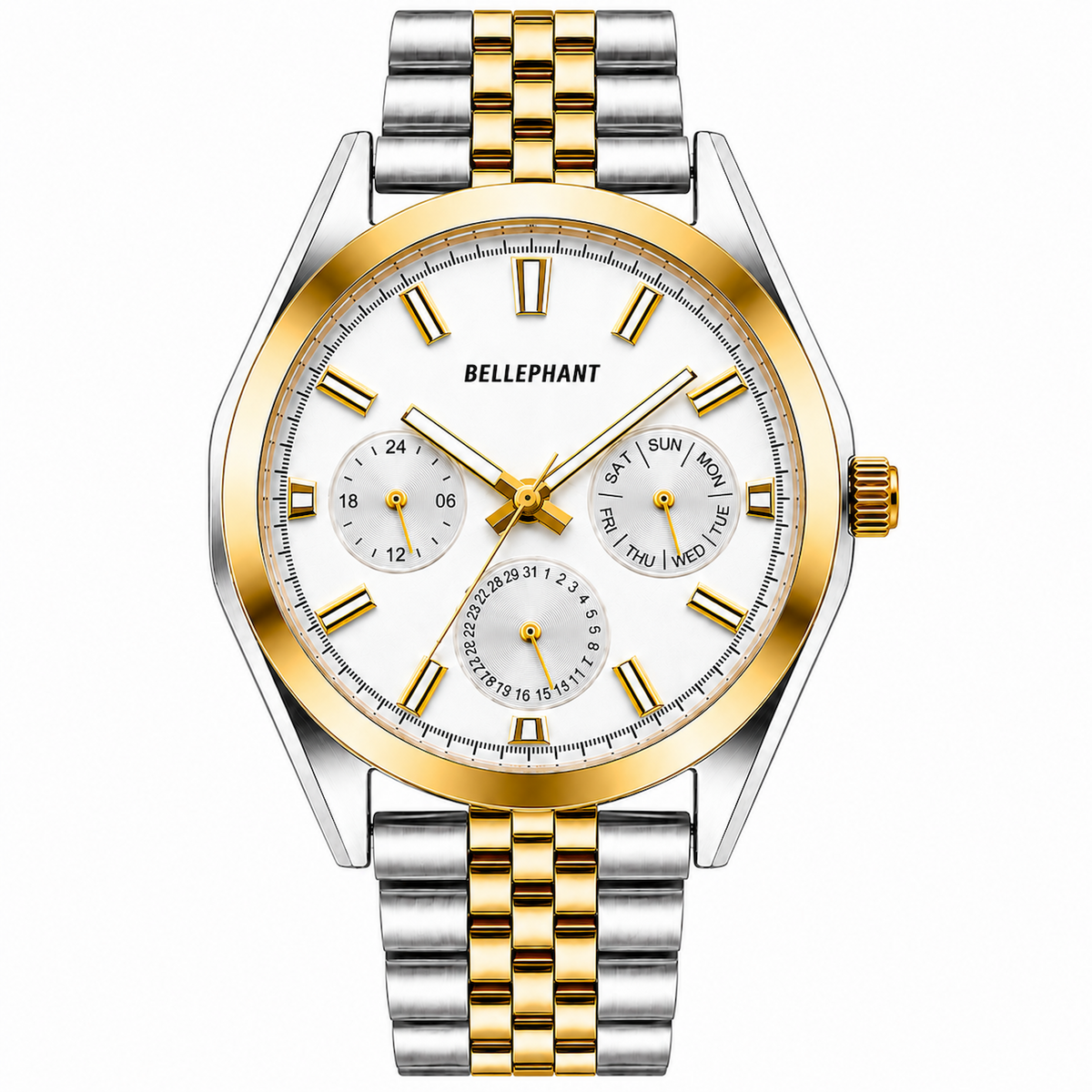 Trunk Line – Silver & Gold Two-Tone Chronograph