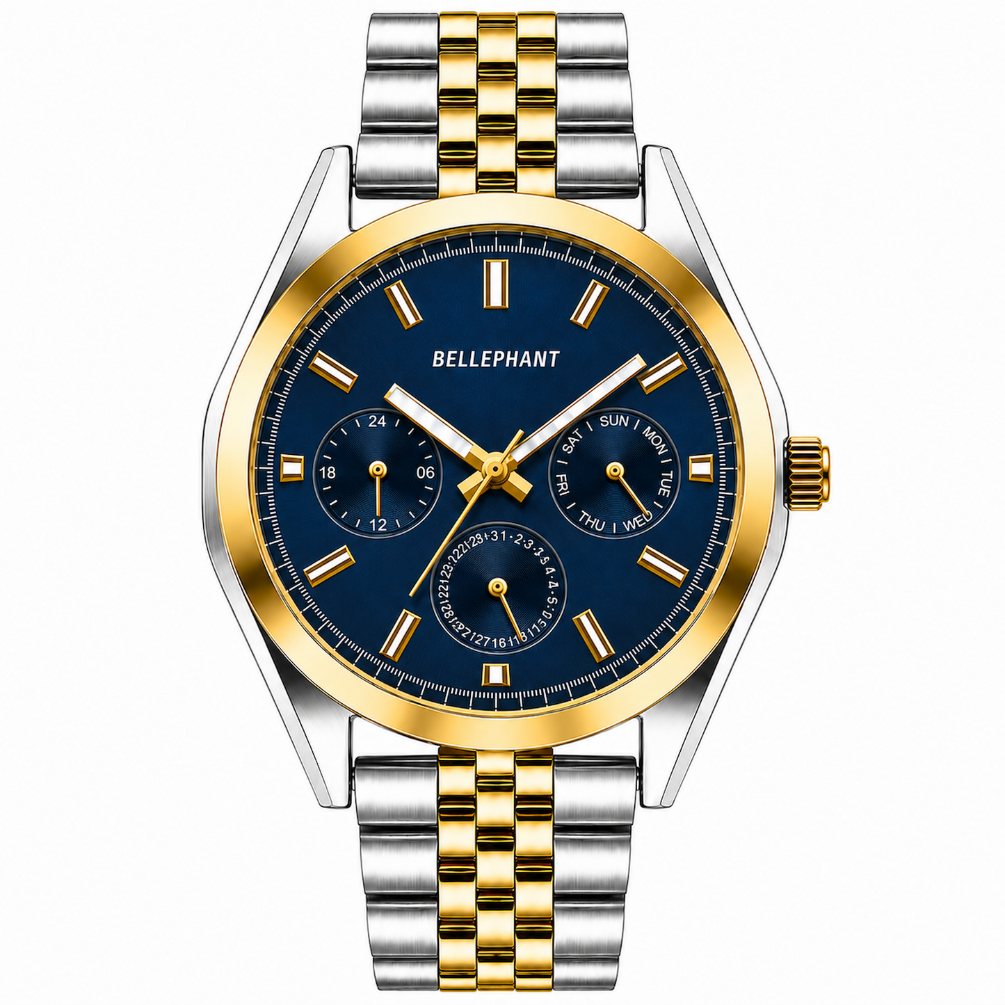 Trunk Line – Silver & Gold Two-Tone Chronograph