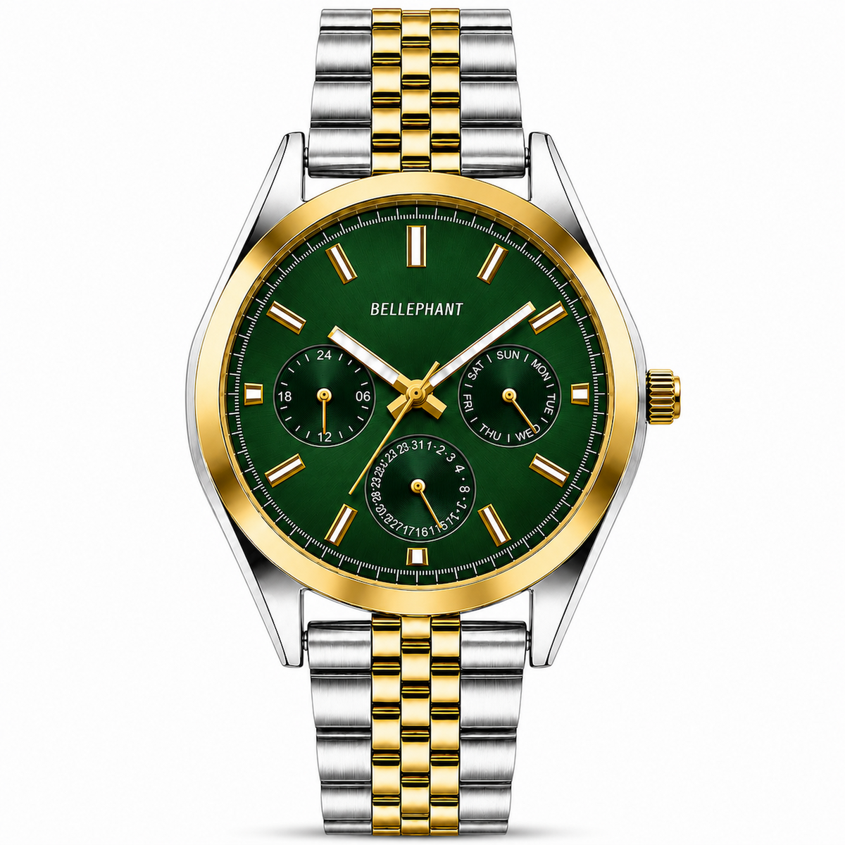 Trunk Line – Silver & Gold Two-Tone Chronograph