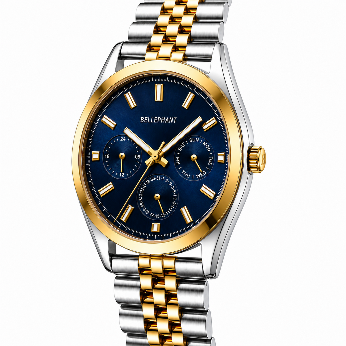 Trunk Line – Silver & Gold Two-Tone Chronograph