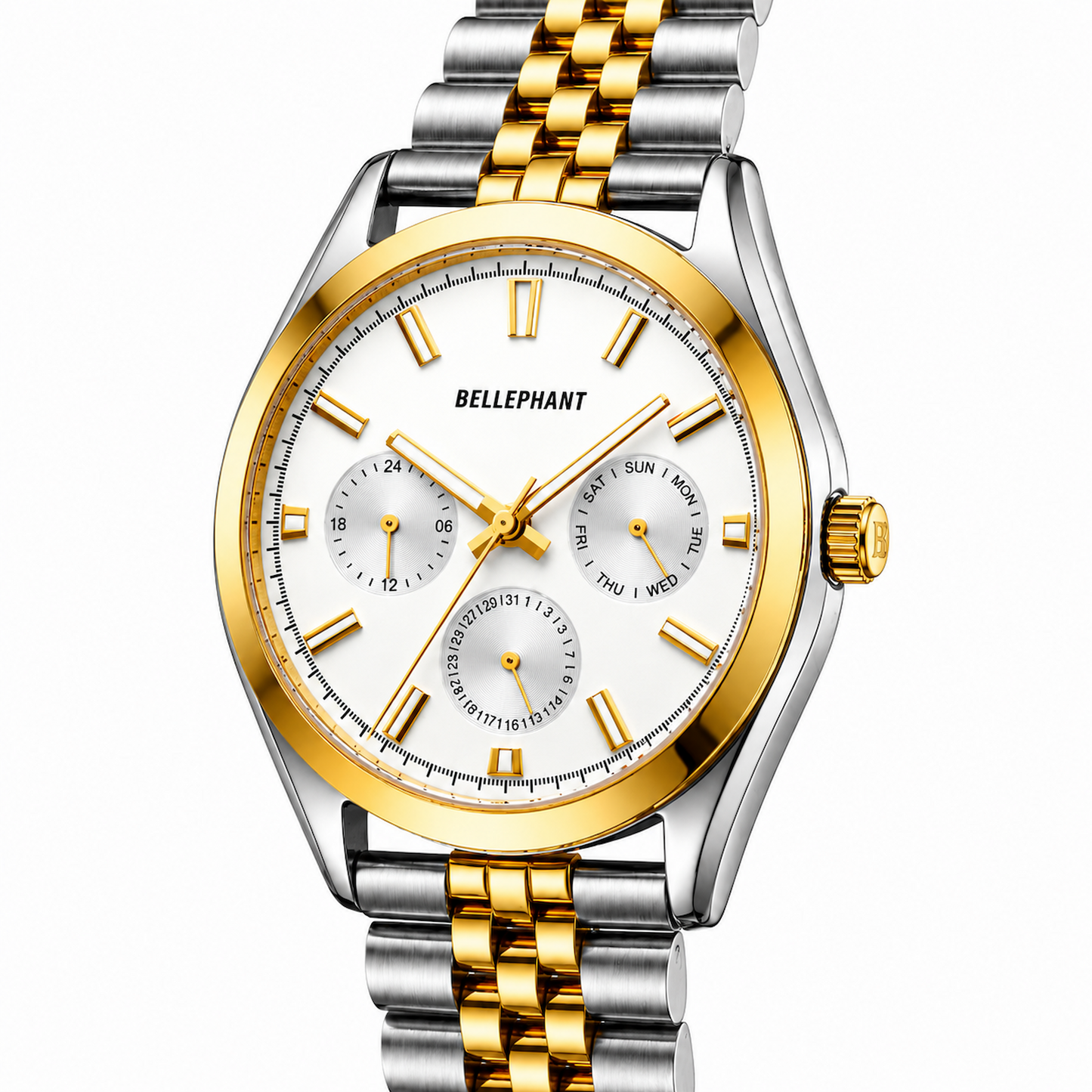 Trunk Line – Silver & Gold Two-Tone Chronograph